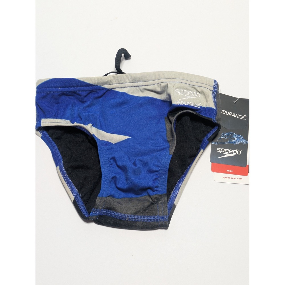 Speedo Mens Endurance+ Glimmer Swim Brief Speedo Blue Size 24
